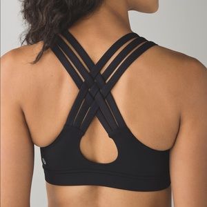 Lululemon All Sport Bra 3 Strap Black